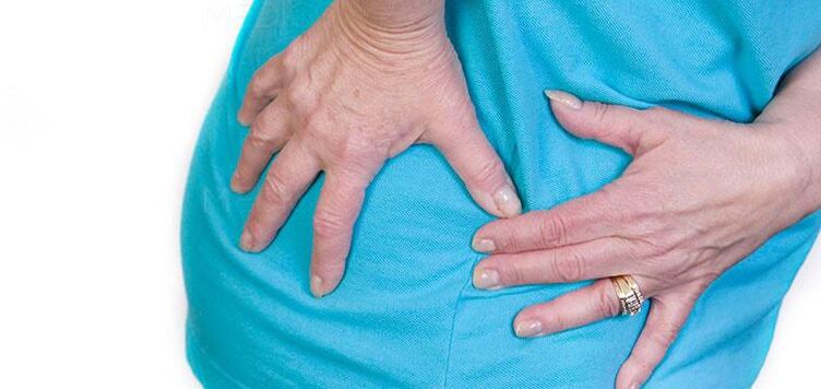 Síntoma de artrosis de la articulación de la cadera dolor de diversos grados de fuerza.